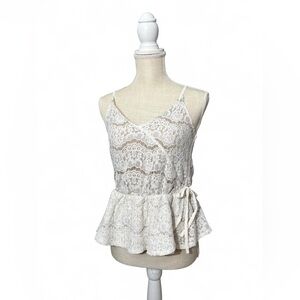 Babydoll lace cami top